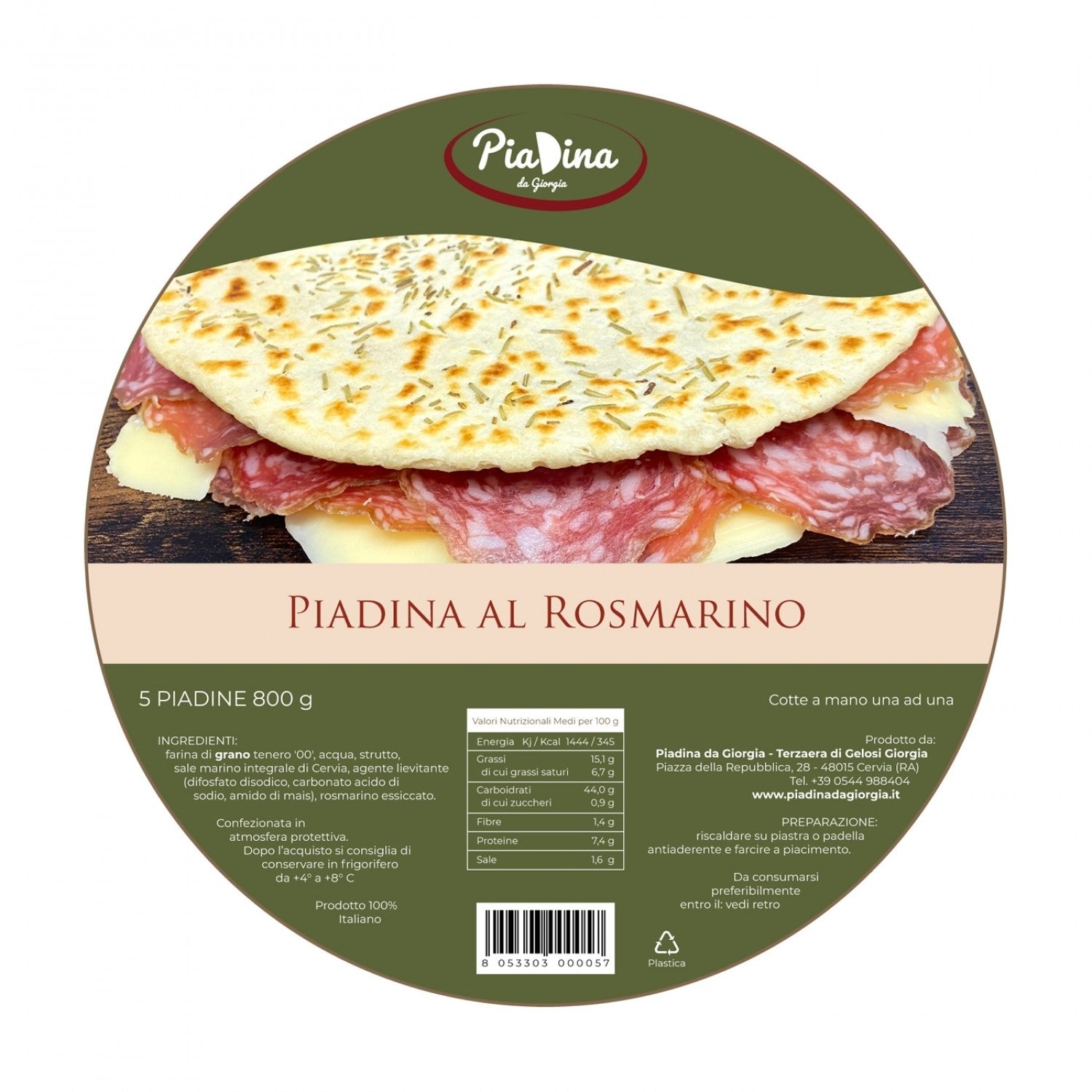 Piadina al Rosmarino